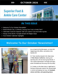 Superior Foot and Ankle Care Center Newsletter for October 2026